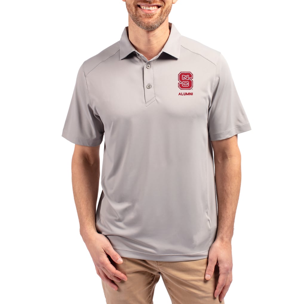  NC State Wolfpack Cutter & Buck Forge Alumni Eco Stretch Recycled Polo - Gray